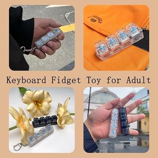 Keyboard Fidget Keychain
